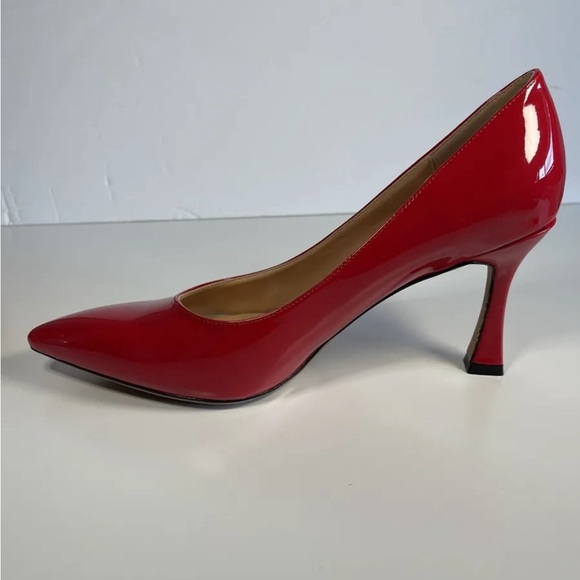 Skysterry Red Patent Pointed Spool Heel, Women’s Size 10/ EU 41, New - Picture 7 of 7